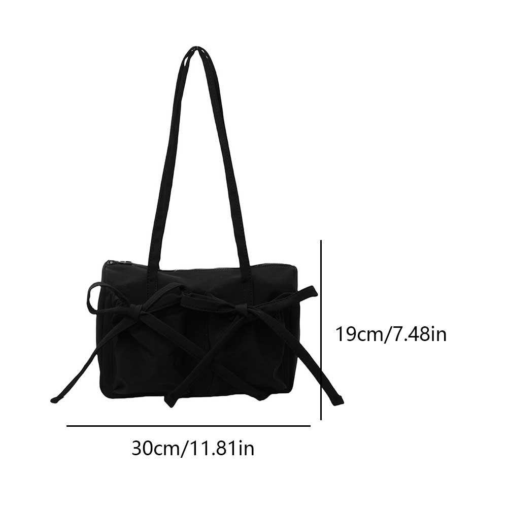 Elegant Top Handle Bag Fashion Shoulder Bags Chic Purse for Women Travel Shopping Bag Female Girls Bow Work Commuter Handbag New