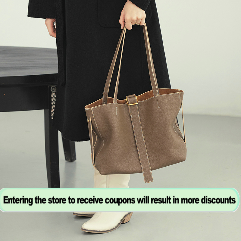 Women's Shoulder Trendy High-End All-Match Commuter Tote Bag For Ladies Large Capacity Handbag Bags Open Style Patent Leather BagVoyage