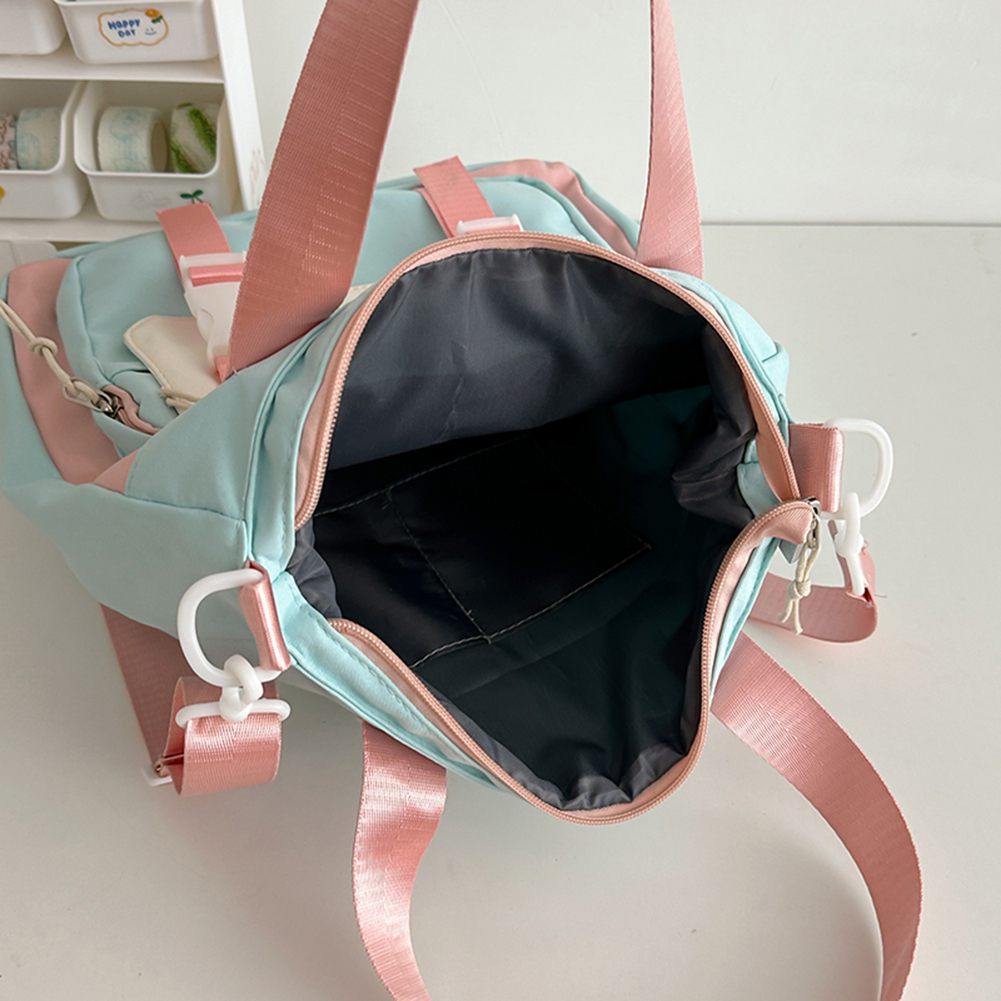 Cute Shoulder Bag Chic Nylon Hobo Bag Large Capacity Casual Messenger Bag Adjustable Strap Trendy Satchel Bag School Book Bag
