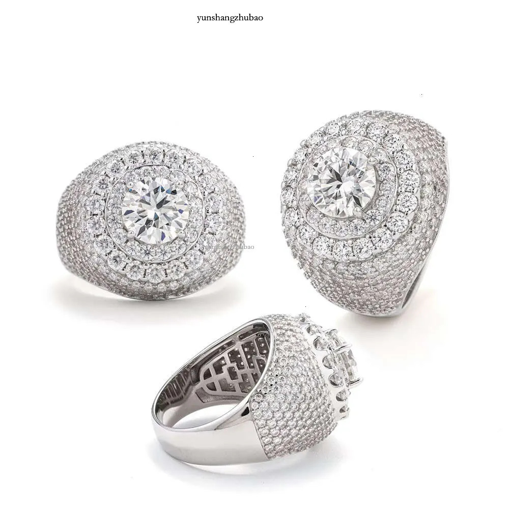 8mm Moissanite for Men Iced Out Rings Women S Sier Wedding Ring Finger Jewelry Pass Dias Tester Free Shipping
