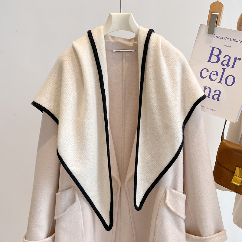 High quality fashion design,arutumn and winter women knitted cashmere plaid triangular shawl