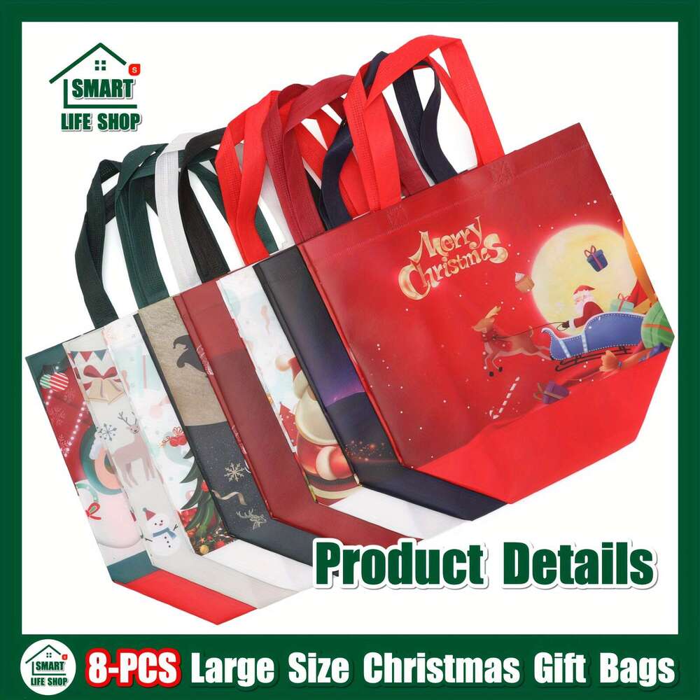 Christmas Versatile Non-Woven Xmas Tote Bags