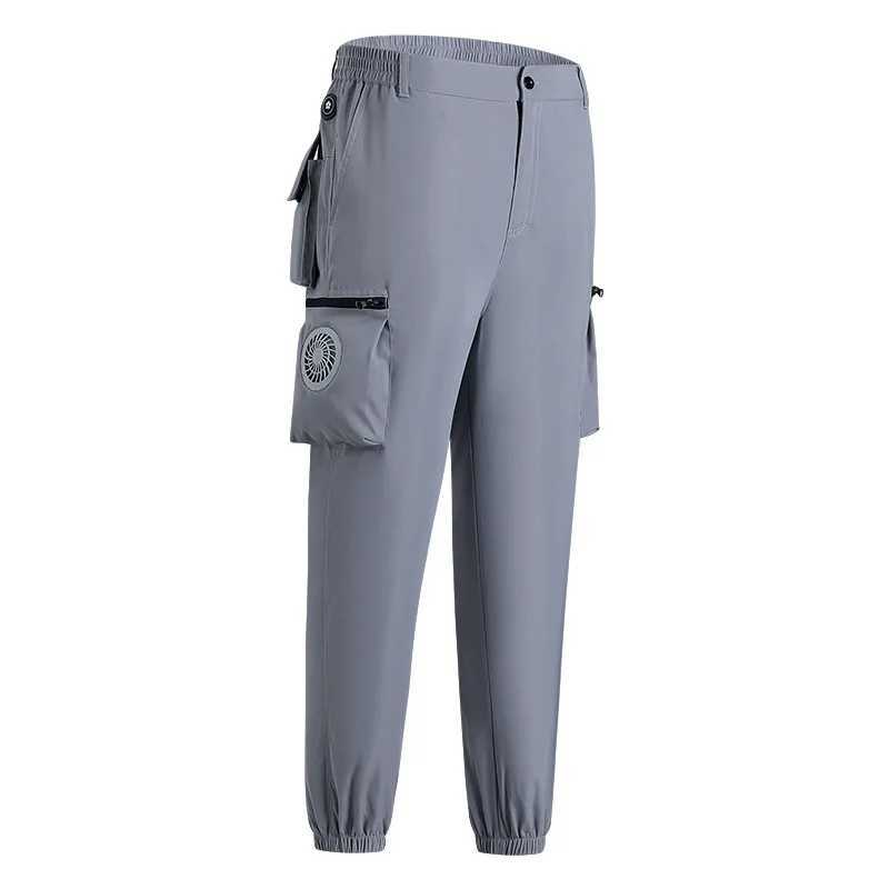 Hot sale heatstroke prevention and cooling air conditioning pants mens pants summer style with fan pants for outdoor workers LX241107