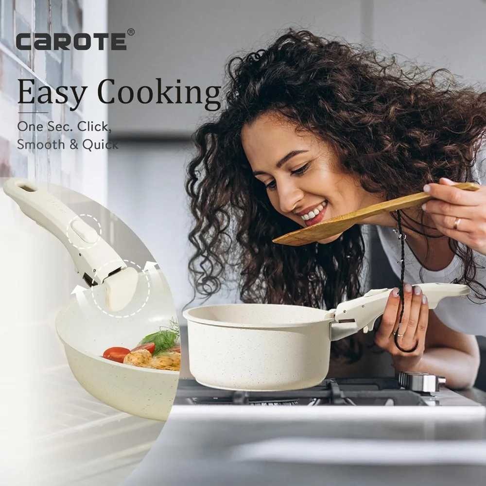 Cookware Sets 11 pots and pot sets non stick cookware set with detachable handles induction kitchen cookware set with non stick detachable handlesL240