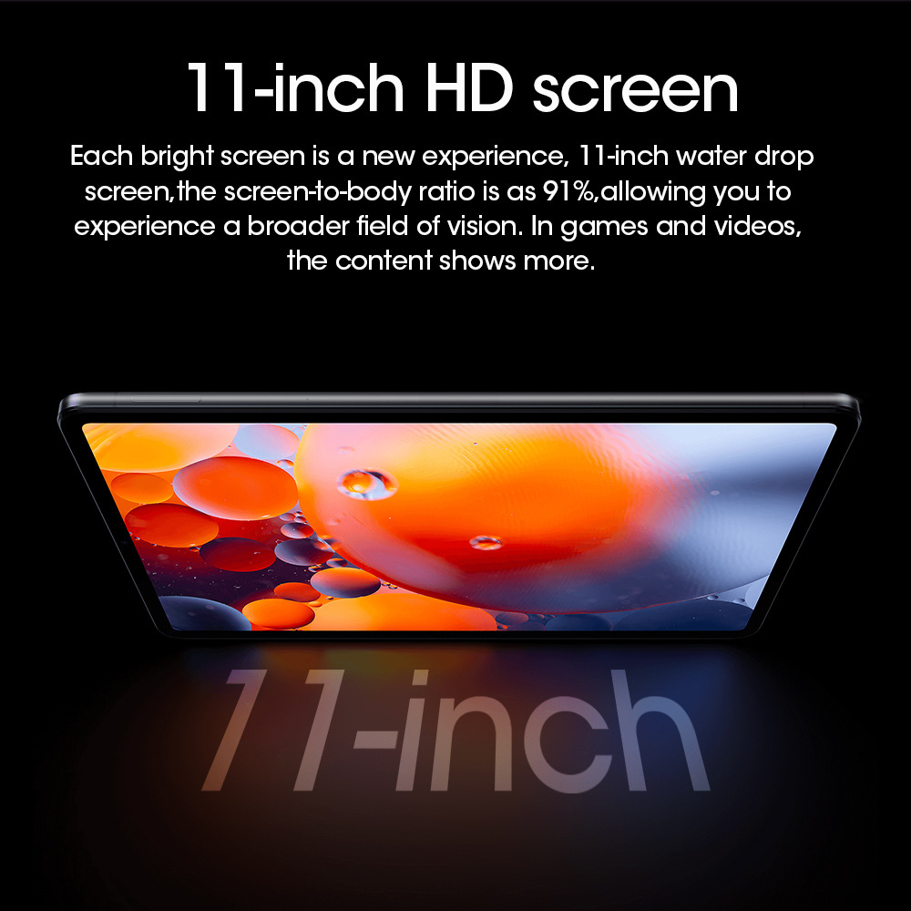 Pad 5 Tablet PC 11-inch HD Screen Android 10 ,Snapdragon 865 CPU,6GB+128GB Android Tablet,13MP+24MP Camera ,8800mAh Battery 5G Dual SIM Card