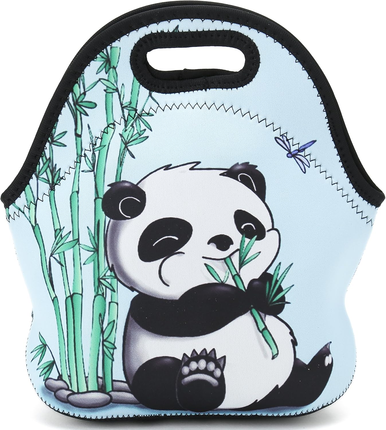 Cute Panda Reusable Insulated Lunch Bag Office Outdoor Thermal Carrying Gourmet Lunch Box Lunch Tote Container Tote Warm Pouch