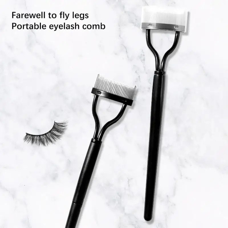 1-10 eyelash curler beauty makeup eyelash separator foldable metal eyelash brush comb eyelash curler beauty makeup tool 241107