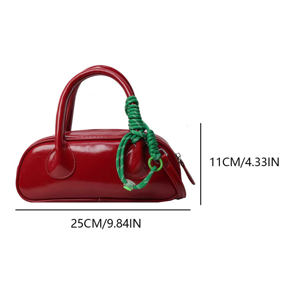 Niche Design Shoulder Purse PU Leather Messengers Bag Barrel Bag Casual Shopping Bag for Women Girls