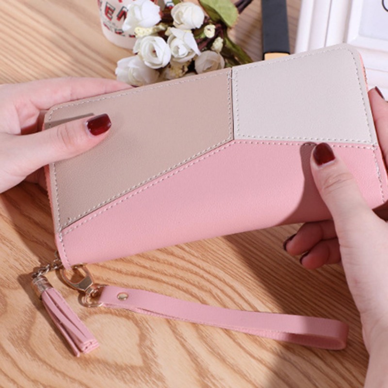 Wallet Women Long Zipper Large Capacity Phone Bag Versatile Handheld Bag Card Bag Fashion Coin Purse Women Long Clutch Wallets