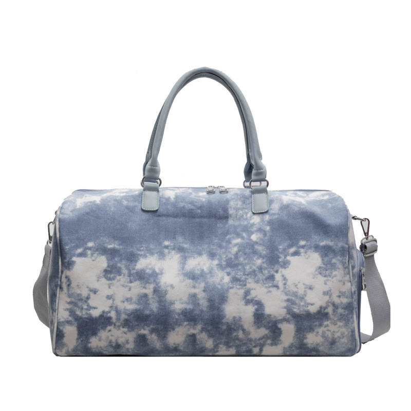 Fashion Sports Handbag Large Capacity PU Short Travel Bag Casual Men's Bag Women's Duffel Bag Luggage Gym Fitness XA37CC