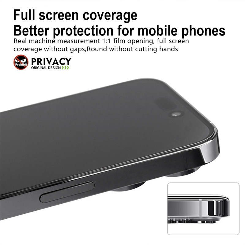 10pcs AG Matte Privacy Tempered Glass Screen Protector Anti Spy Film For iPhone 16 15 14 13 12 11 Plus Xr Xs Pro Max Samsung S24 S23 S22 S21 FE A54 A7
