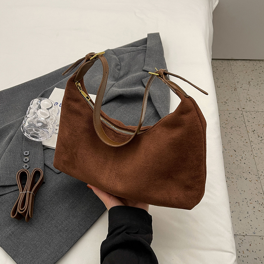 Women's Handbags Tote Women Shoulder Bags Casual Versatile New Retro Velour Large Capacity Leather Top Handle Vintage Hobo Bag