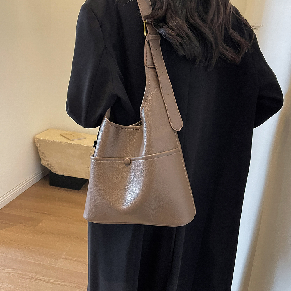 Shoulder Bag for Women Slouchy Crossbody Bag PU Leather Adjustable Strap Hobo Bag Magnetic Closure Tote Bag for Work Travel