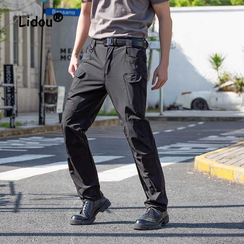 Cargo Pants Soft Shell Charge Outdoor Pants Ix7 Tactical Pants Mens Elastic Loose Military Camouflage Quick Drying Pants LX241107