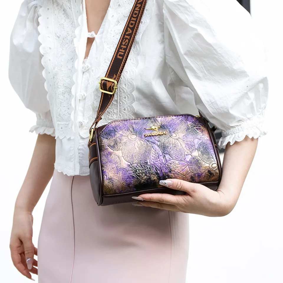 Luxury Printing light Leather Female Messenger bag Purses Designer Women Handbag High-quality Shoulder Crossbody Bags Bolsos