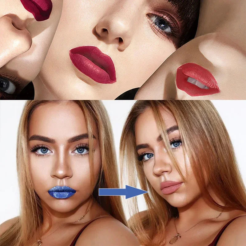 Peel off Liquid lipstick Velvet Matte Lip Color Amazing Lasting Non stick Cup Peel off Lip Color Cosmetics 241107