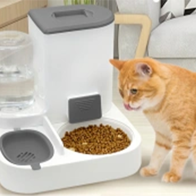 All-In-One Automatic Animal Feeding System - Food Dispenser and Self-Filling Water Container