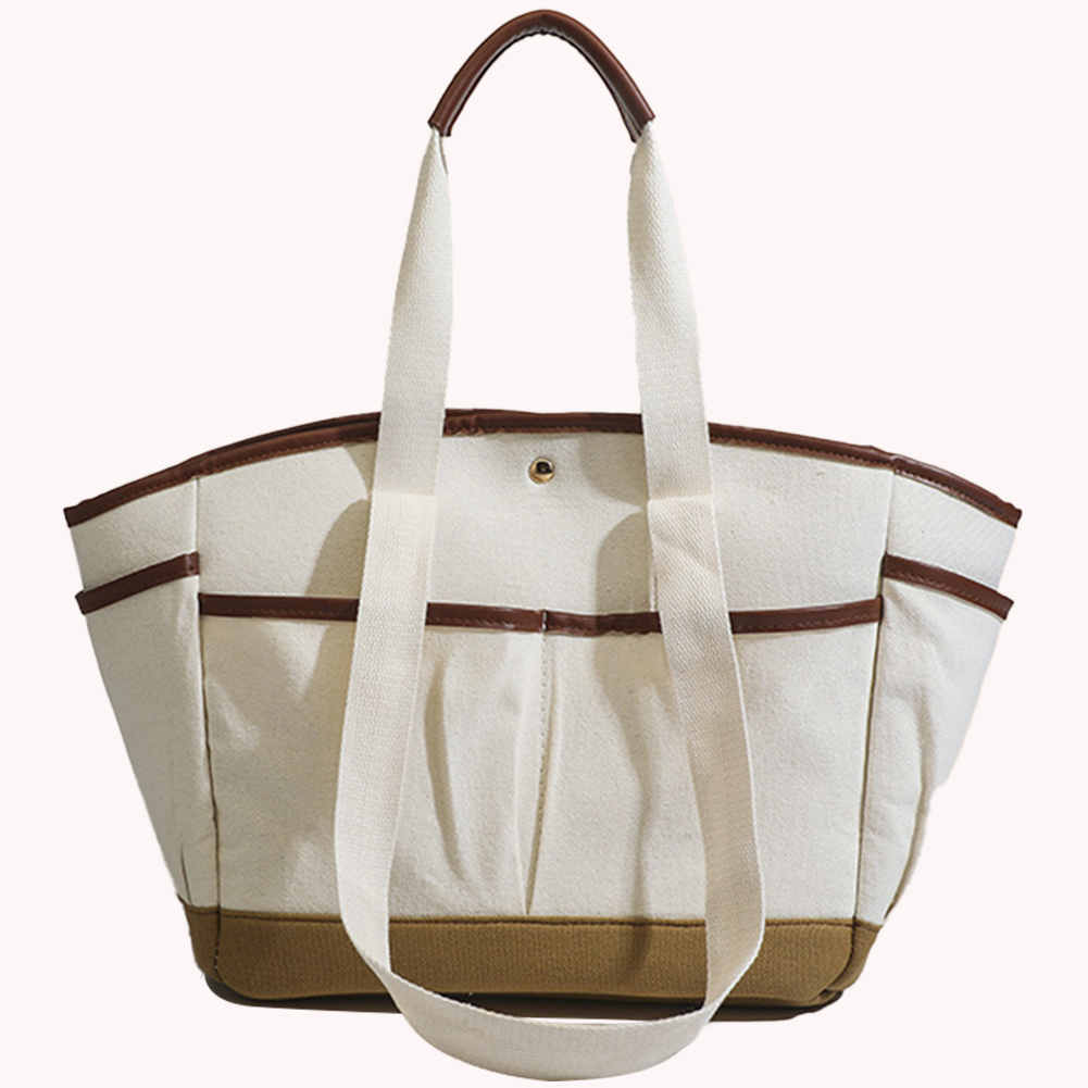 Women Top-handle Bags Contrast Color Ladies Tote Handbag Fashion Casual Large Capacity Leisure Multifunctional Storage Mommy Bag