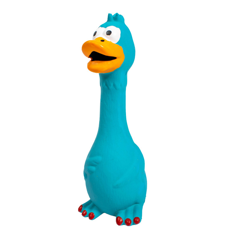 Squeaky Dog Rubber Toys Bite Resistant Dog Latex Chew Chicken Shape Puppy Sound Toy Pet Supplies For Small Medium Large Dog