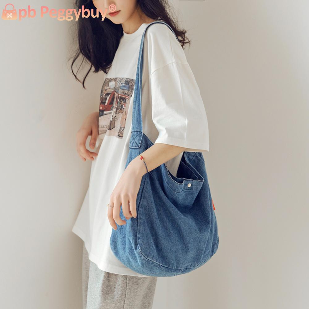 Fashion Crossbody Bags Street Vintage Denim Messenger Pouch Cowboy Crossbody Satchels Large Capacity for Ladies Girl