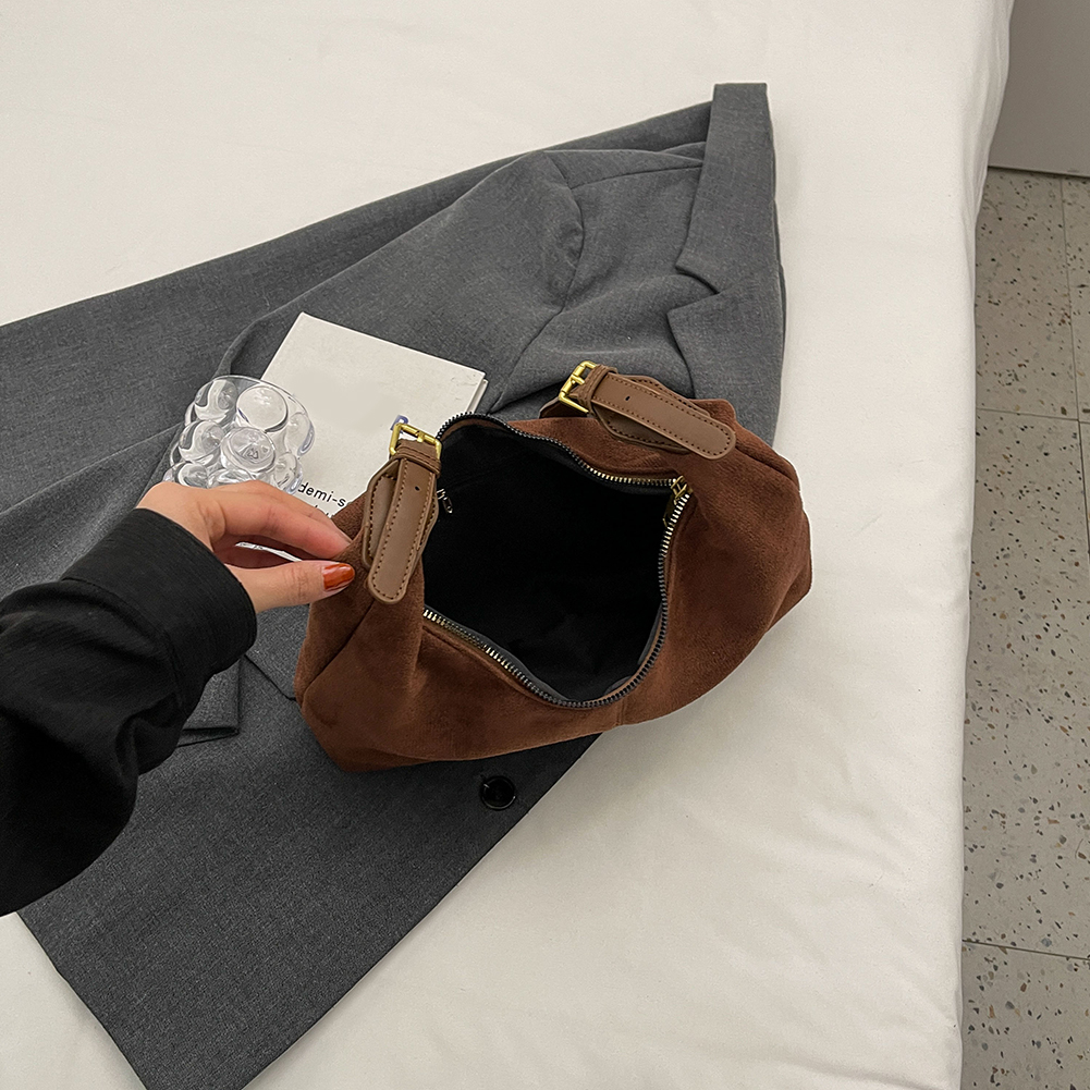Women's Handbags Tote Women Shoulder Bags Casual Versatile New Retro Velour Large Capacity Leather Top Handle Vintage Hobo Bag