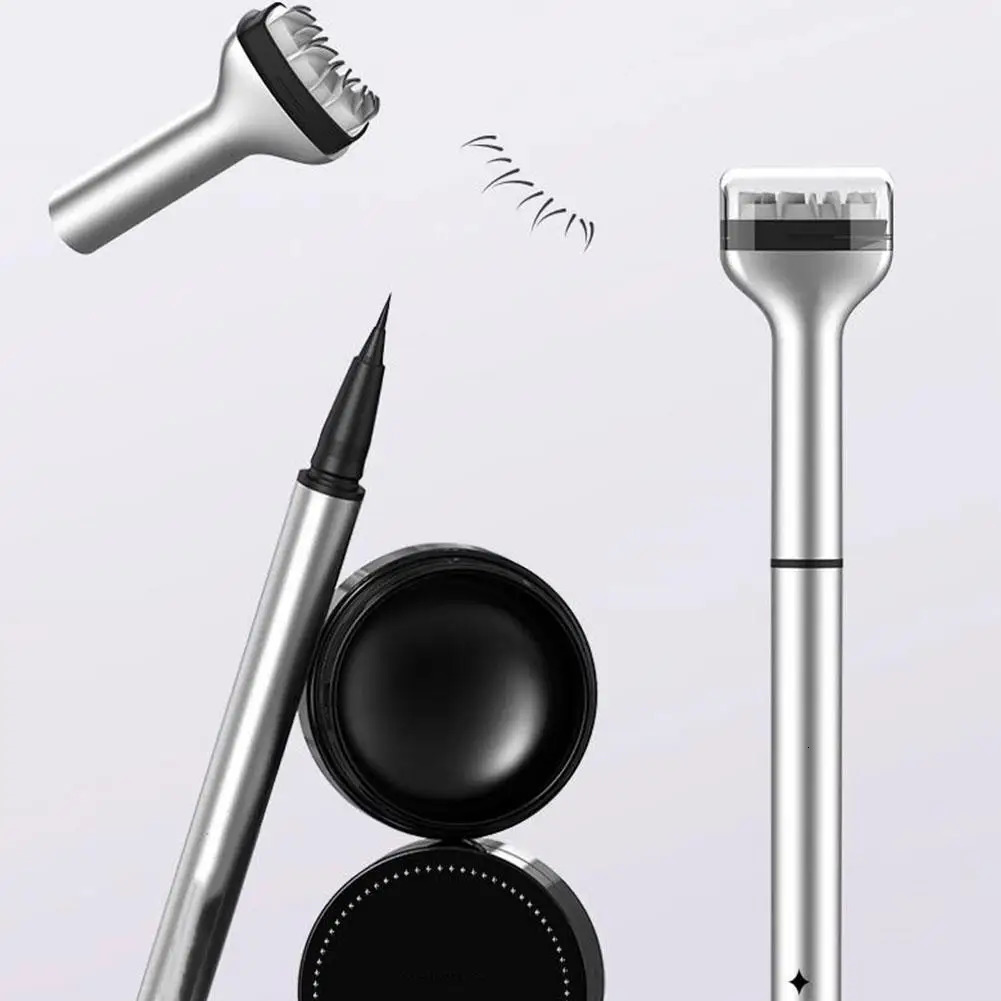 1 set of eyelash sealing DIY lower eyelash extension stamp silicone makeup tool suitable for beginners convenient and natural simulation of eye black 