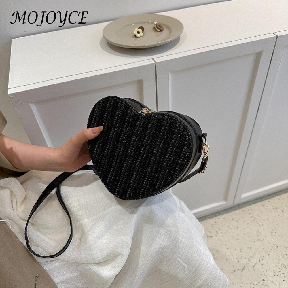 Women Fashion Hobo Bag Large Capacity Straw Messenger Bag Casual Zipper Lightweight PU Solid Color Ins for Travel Vacation Daily
