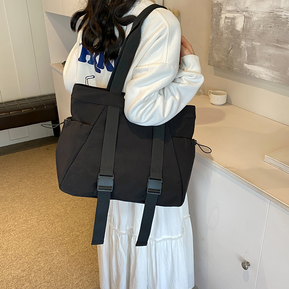 Shoulder Bag for Women Waterproof Large Gym Bag Nylon with Zipper Handbag Satchel Purse for Travel Work