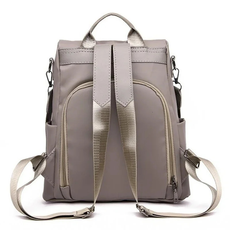 Women's Bag - Nylon Ladies Backpack with hot Detachable Strap for Travel & School