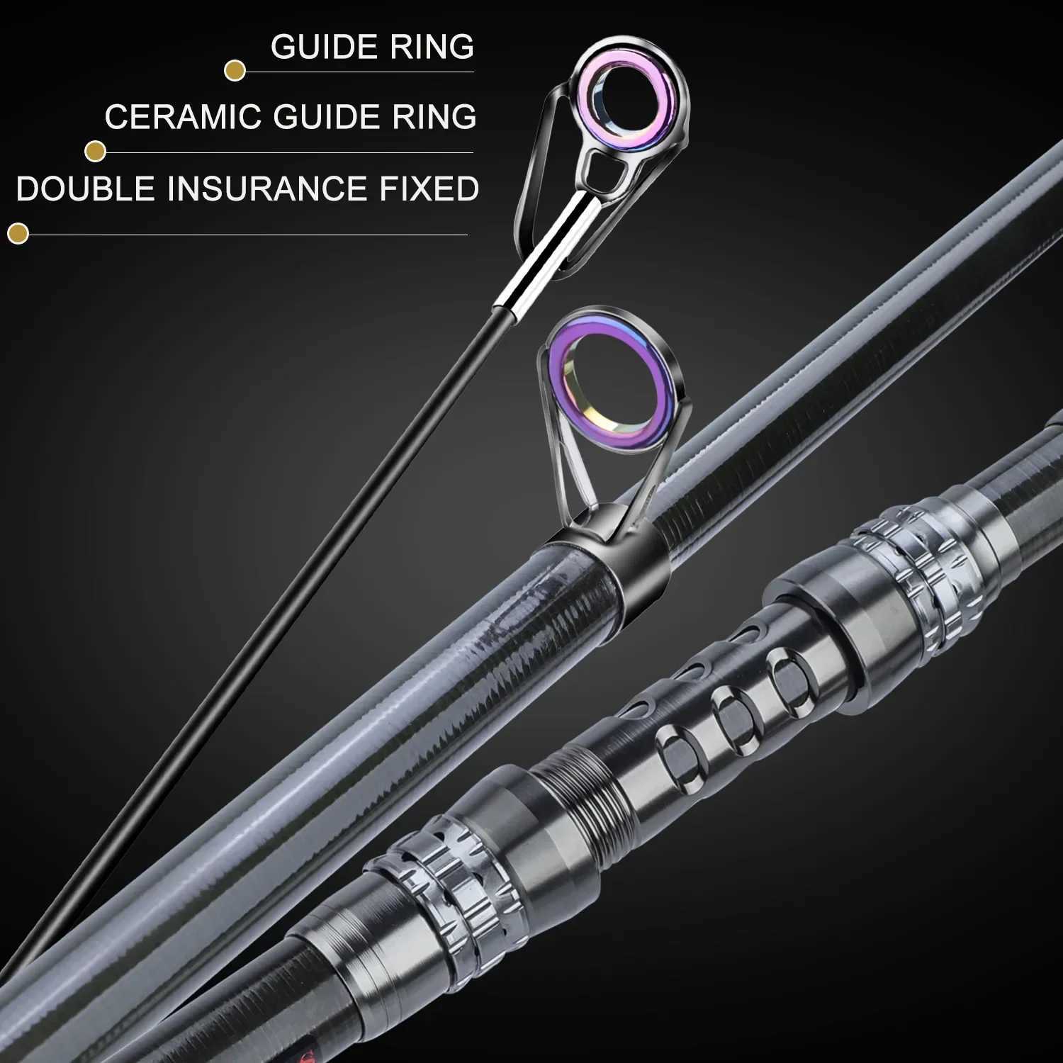 Sougayilang fishing rod and reel combination Tescopic fishing rod rotating reel maximum drag 20Kg for saltwater freshwater beach fishing W241108