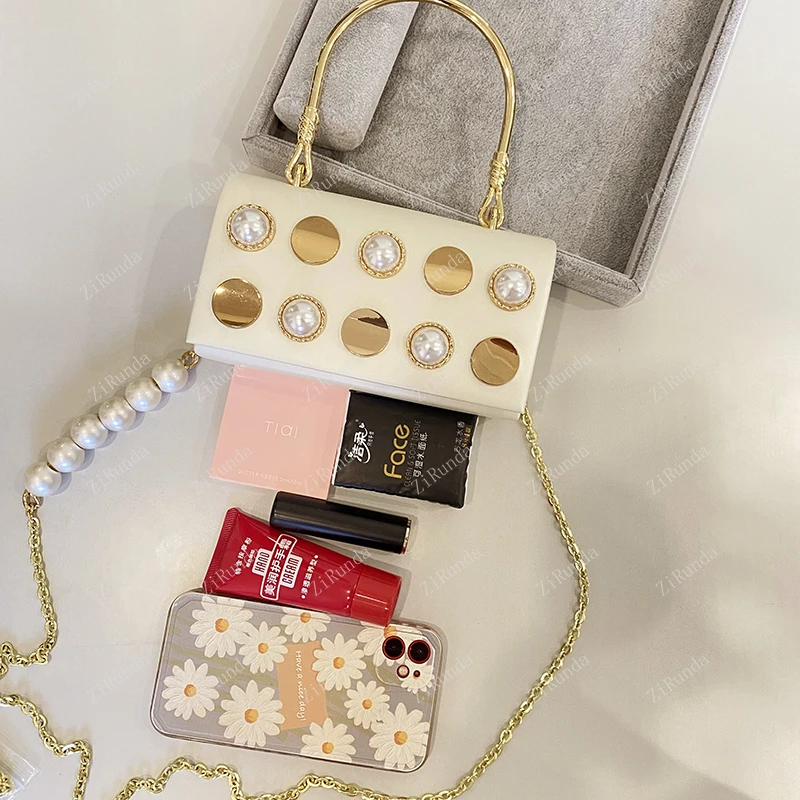 Fashion casual elegant niche pearl chain autumn new trendy women's bag shoulder portable messenger bag