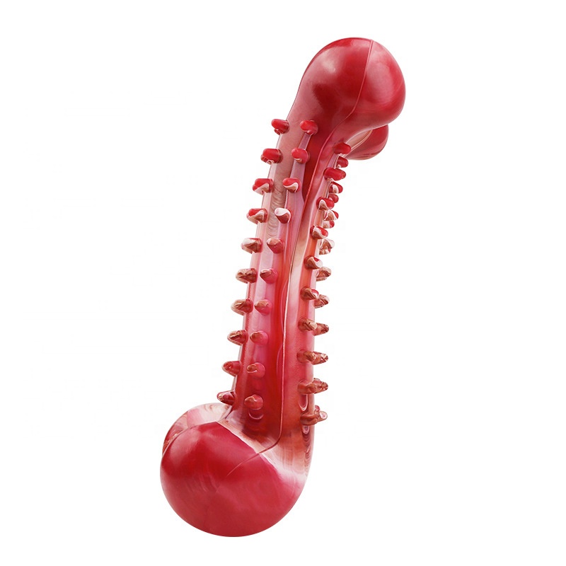 drop shipping natural rubber pet dog toy interactive dog outdoor toy cleaning teeth dog chew bone toy