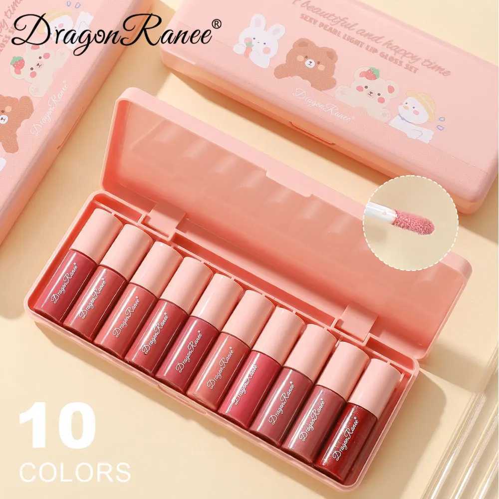 Mini 0 color cartoon moisturizing lipstick set box waterproof non stick durable mirror sample lipstick female lipstick gloss W250312