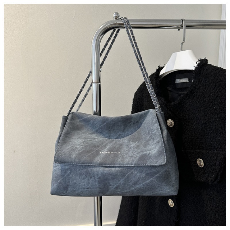 2024 Autumn New Fashion Casual Shoulder Bag Women's Trend Retro Commuter Women's Bag Large Capacity Underarm Bag