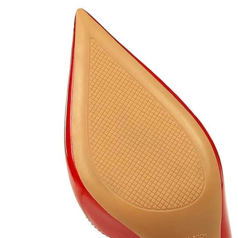 Wen Party 7.5cm 10.5cm High H Patent Leather Pump Womens Fine Line Low H Scarf Cutting Elegant Orange Red Shoes Y250319