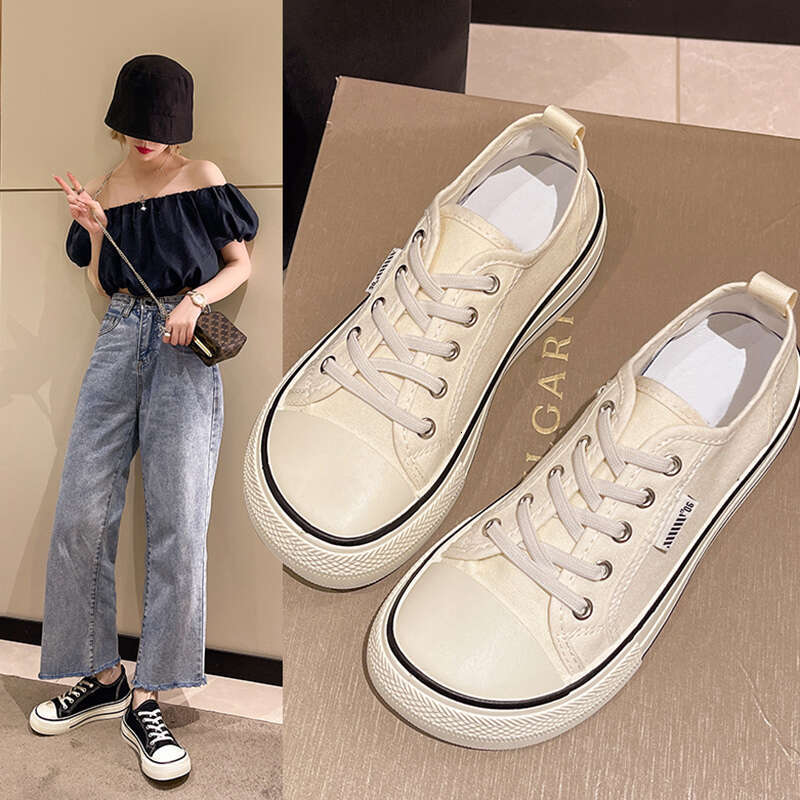 Round Toe Small White Shoes Espadrilles For Women Shallow Mouth Casual Female Sneakers Autumn Wedge Basket 2025 Summer Fall