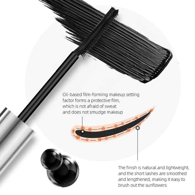 Thick curly eye black waterproof not dirty durable not easy to make up 241107