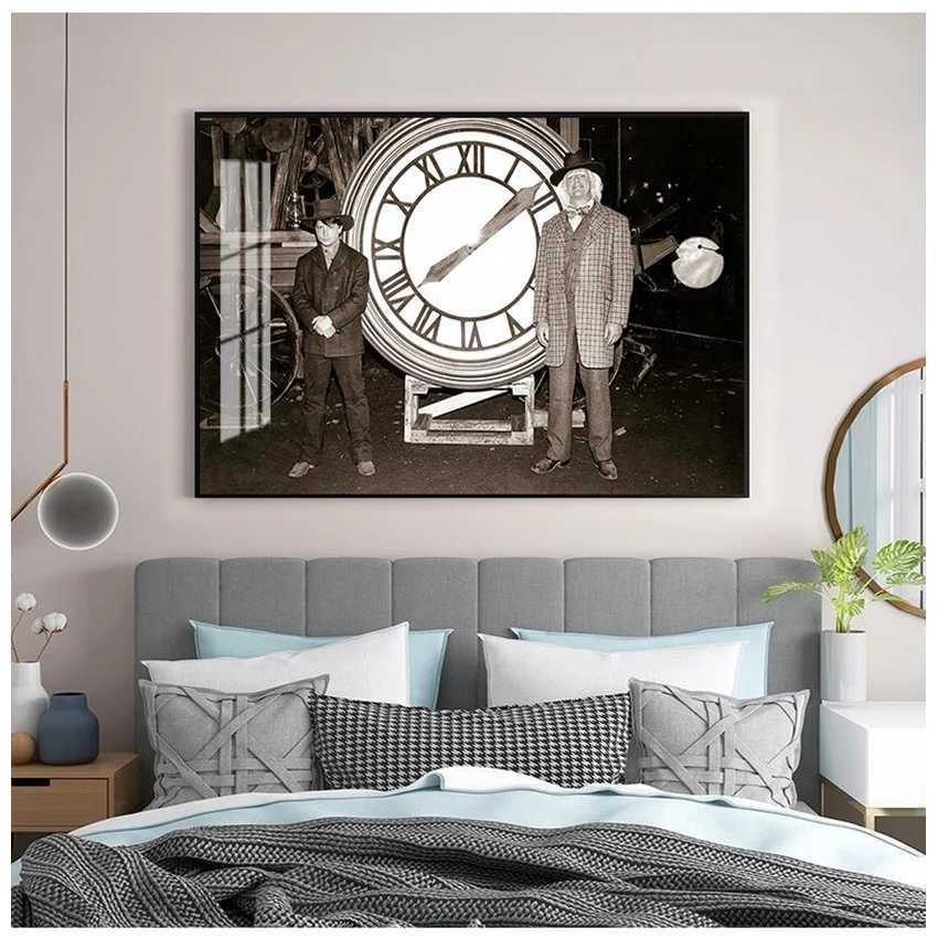 Style Wall Art Canvas Home Decoration Return to the Future Poster ic Film Printing Replace Film Retro Photo Retro X241107 - view 5