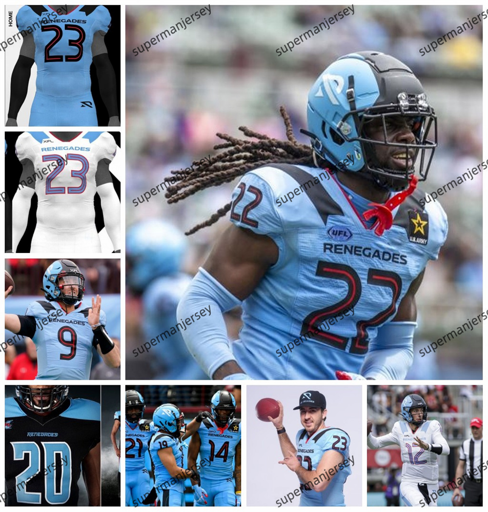 2024 Arlington Renegades Football Jerseys Cameron Hunt Marquette King DaVonte Lambert Crevon LeBlanc George Moore Antonio Ortiz Donald Payne JaVonta Payton NEW