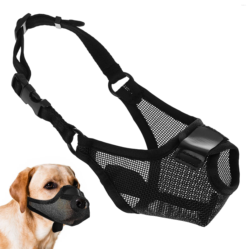 Dog Collars Mask Muzzles Mesh Soft To Prevent Biting Puppy For Medium Sized Pet Polyester