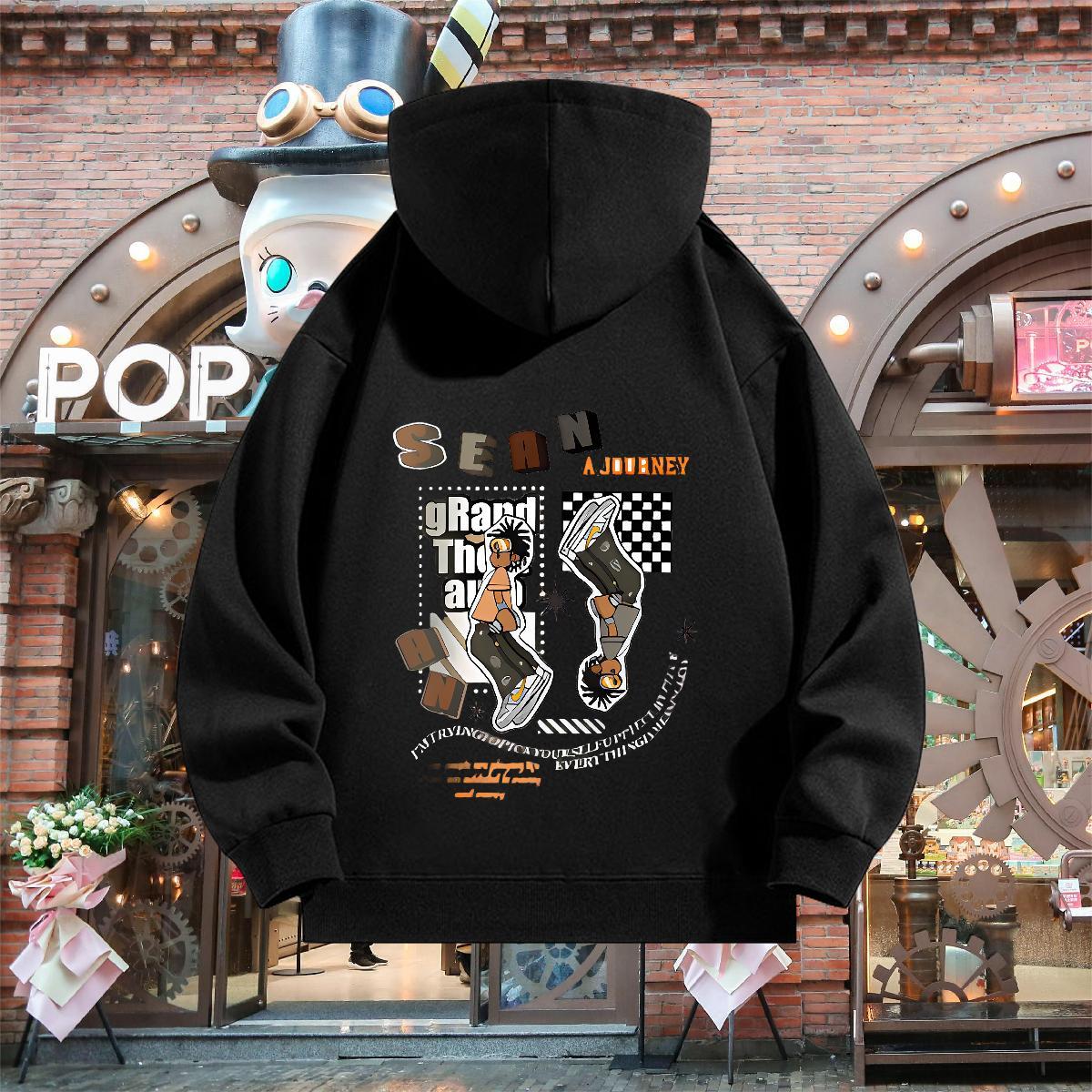 2024 Hoodie For Man Breathable Long Sleeve Unisex Men Hoodie Oversized 2XL 3XL Clothes Sports Casual Thick Plush