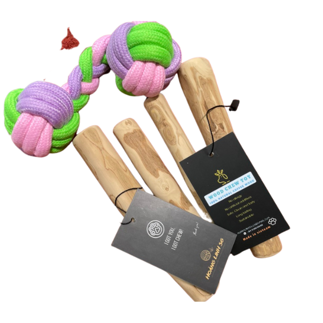 Dog toys Pet Product/ Bone Wood Dog Treats made from !100% natural coffee wood- Ms Tammy +1 763 353 5245