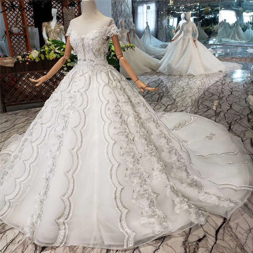 SERENE HILL White O-Neck Handmade Wers Dress 2025 Vintage Sleeveless Sexy Wedding Gown Real Photo Custom Made