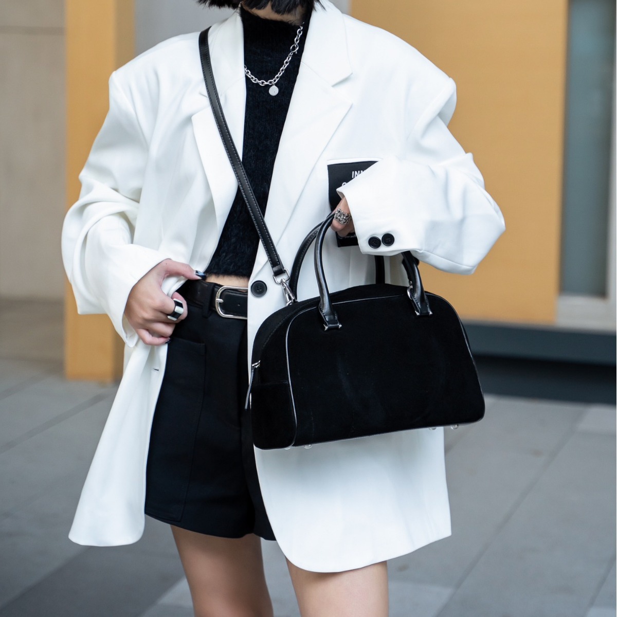 Suede Boston Bags Women Retro Luxury Designer Handbags Brushed Cowhide Leather Shoulder Crossbody Bags for Fall Winter 2024 New