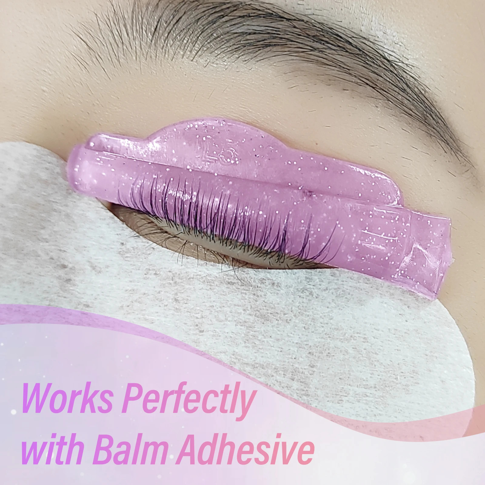 Libeauty C Curl 5 pairs of silicone free eyelash pads adhesive eyelash covers 3D eyelash curler accessories beauty tools 241107