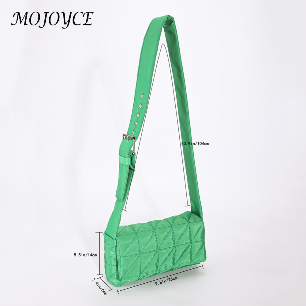 Fashion Padded Quilted Crossbody Bag Solid Color Designer Ladies Satchel Belt Buckle Women Crossbody Purse for Shopping