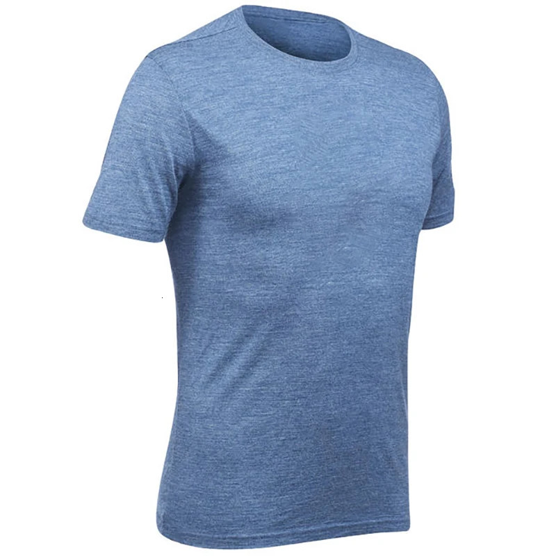 Merino Wool T Shirt Mens 175micro Base Layer Tee Men 180GSM Wicking Breathable Quick Dry AntiOdor USA Size 241108