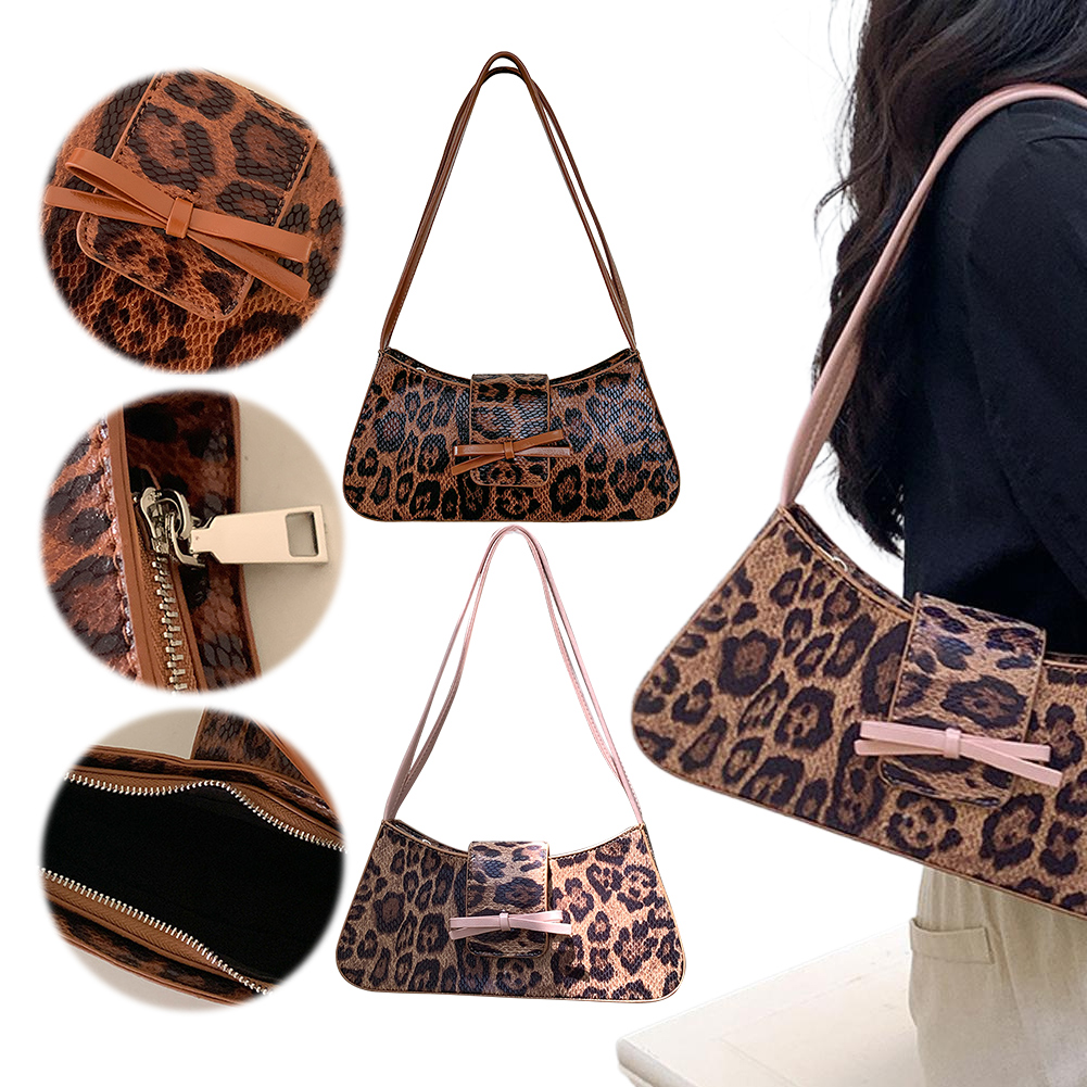 PU Leather Magnetic Closure Square Bag Shoulder Bag for Women Bowknot Underarm Bag Satchel Purse Work Travel Bag