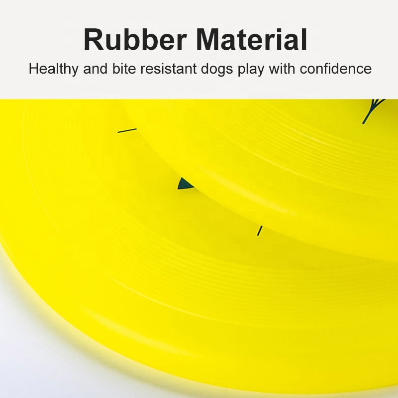Customized Round Dog Pet Training Toys TPU Flying Disc Dog Fetch Toy Bite Resistant Frisbeed For Training Dogs Disco Volador