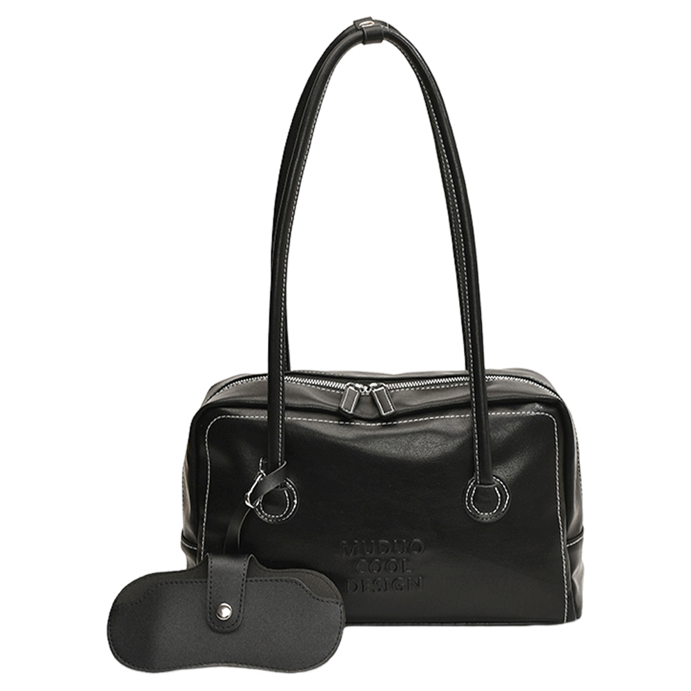 Underarm Bag PU Leather with Inner Pocket Shoulder Bag for Women with Double Zip Hobo Bag Handbag for Work Travel